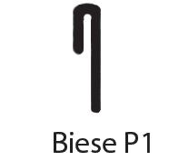 0,90m Einhangfolie mit Biese P1